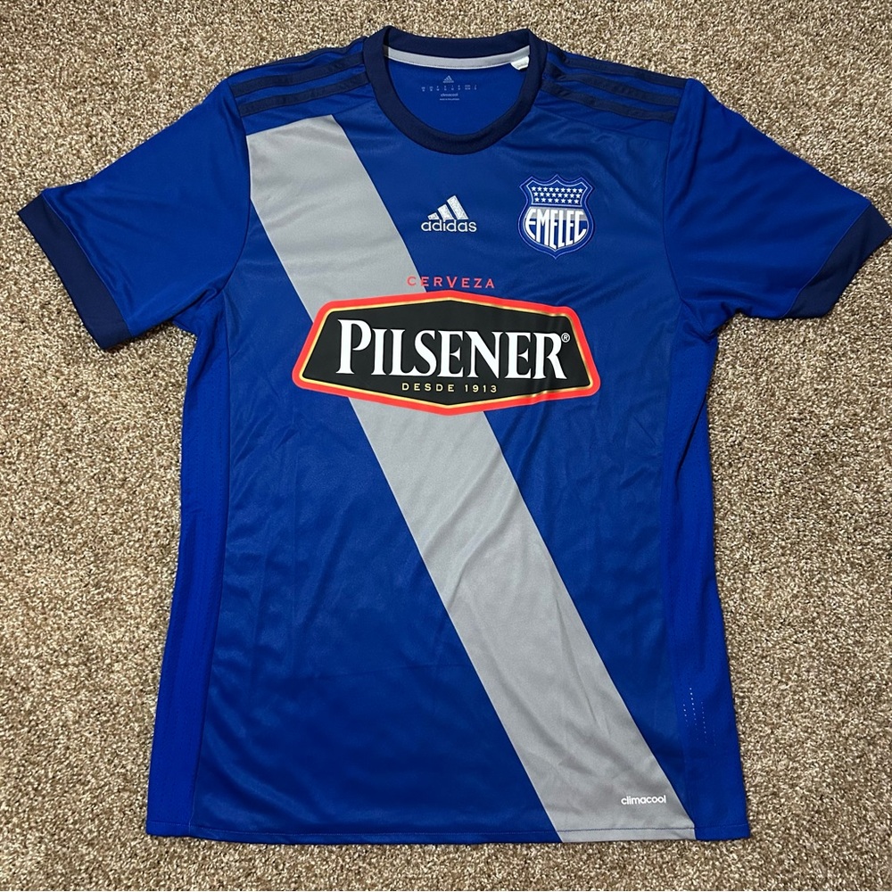 Adidas CS Emelec Royal Blue Home Kit 2017-18